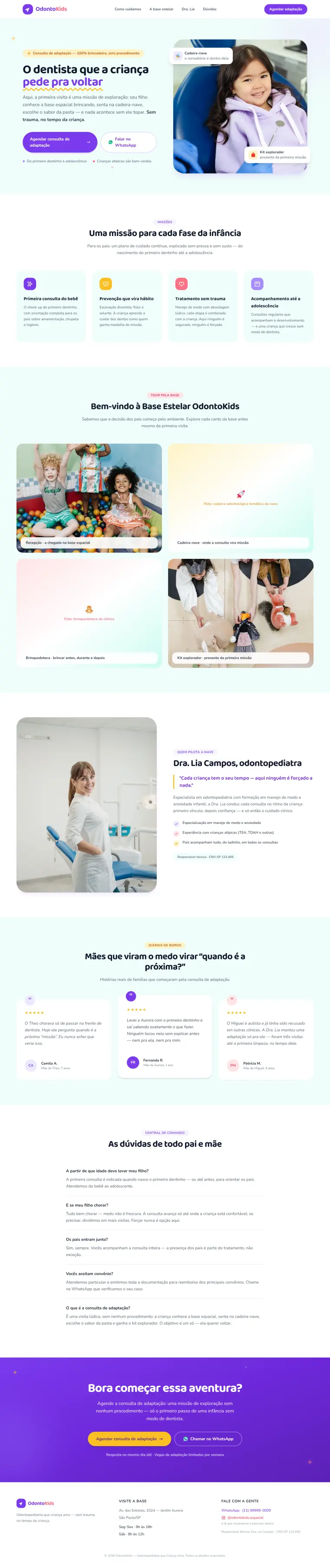 Site de Odontopediatria — OdontoKids